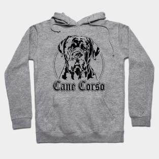 Cane Corso Italiano Dog Portrait Hoodie